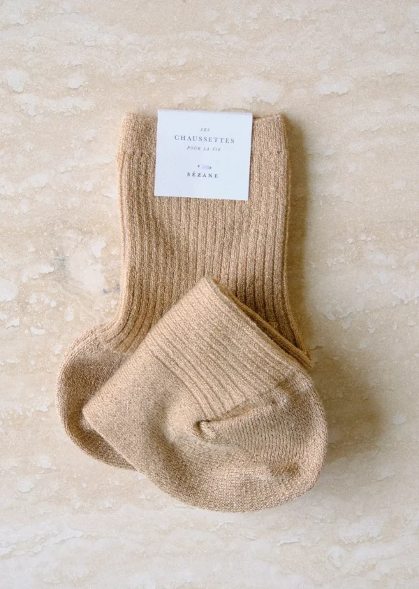 Sezane Chaussettes Lurex- Chaussettes