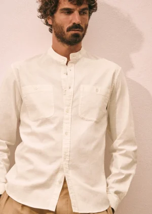 Sezane Chemise Leone- Chemises col mao | Chemises coton lin