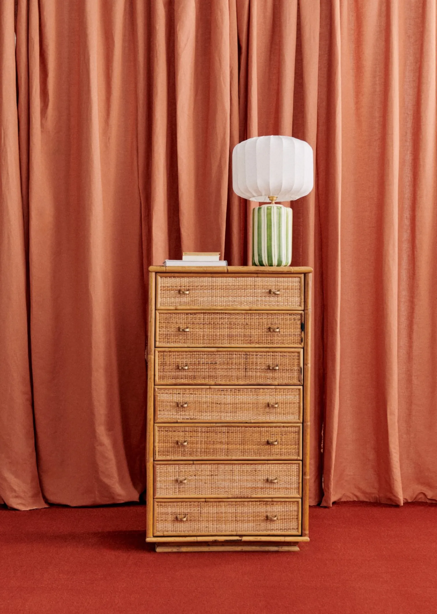 Sezane Console En Et Bambou Vintage- La Sélection Vintage