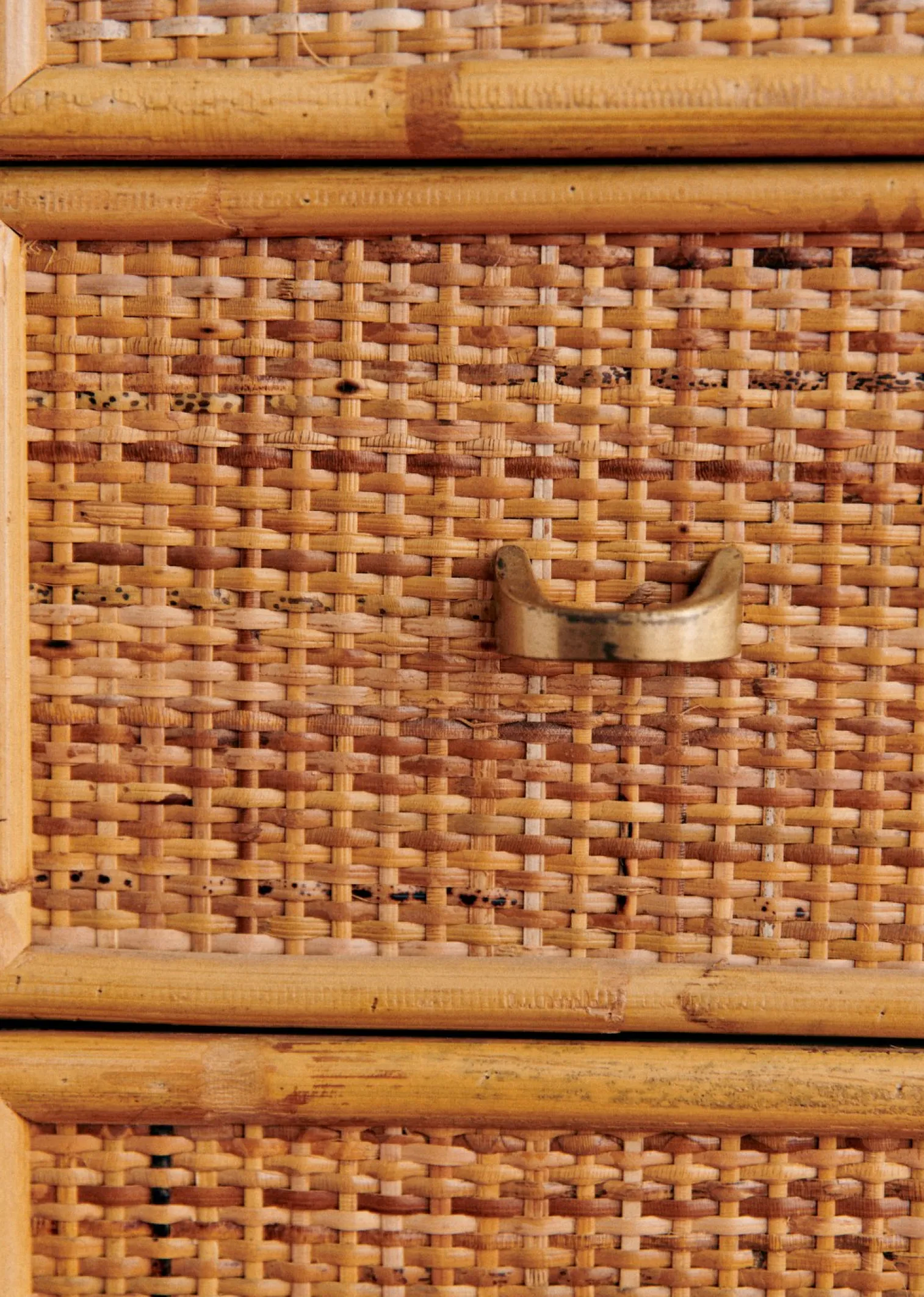 Sezane Console En Et Bambou Vintage- La Sélection Vintage