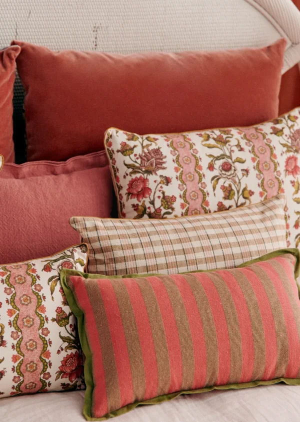 Sezane Coussin Rayures Amalfi -  Petit Modèle- Les Tissus