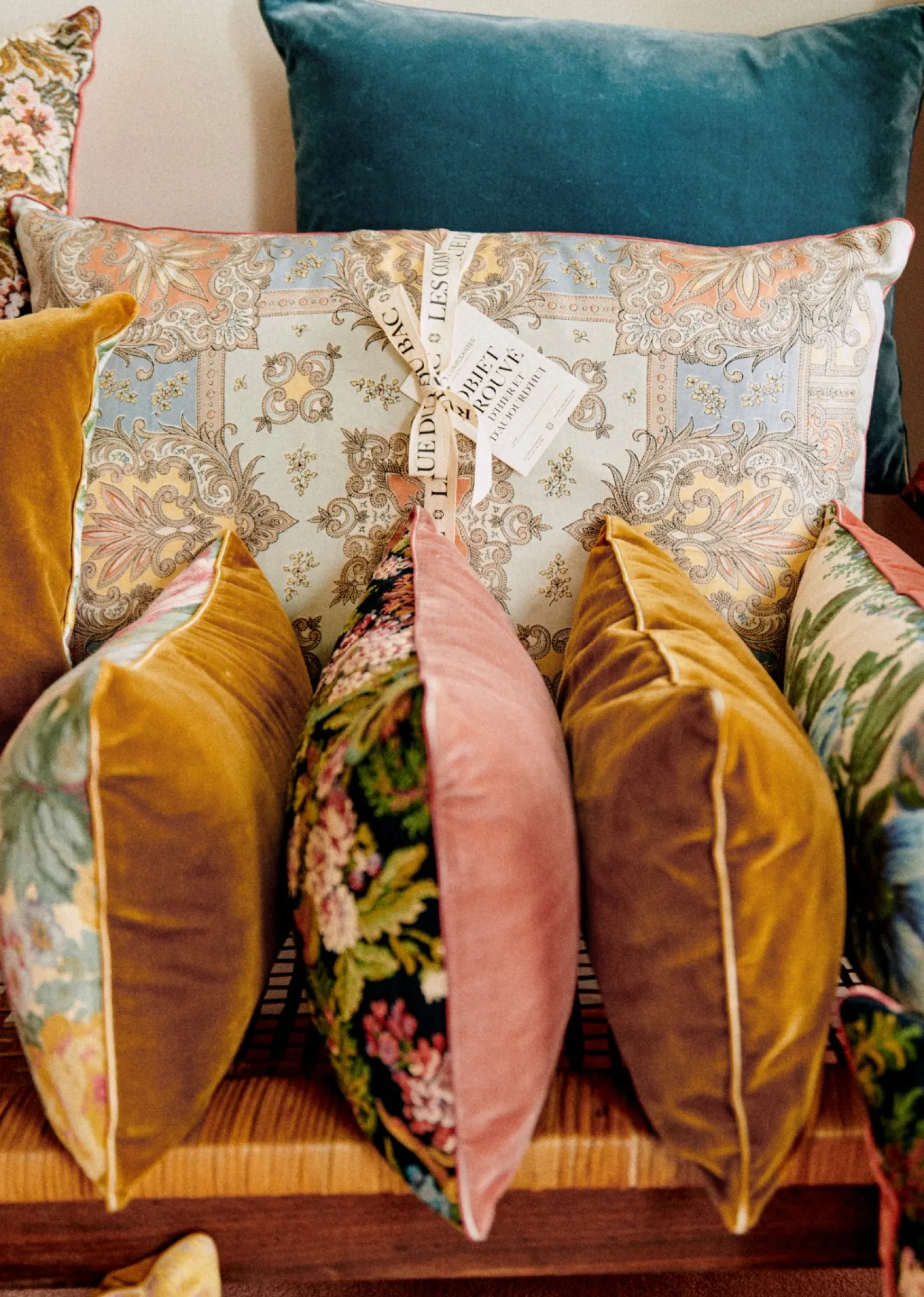 Sezane Coussin Vintage - Très Grand Modèle- La Sélection Vintage | Les Tissus
