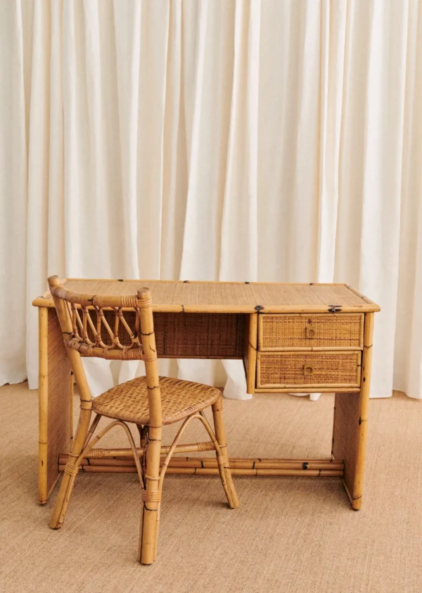 Sezane Ensemble Bureau Et Chaise Dans Le Style Dal Vera Années 1960 - N°2- La Sélection Vintage