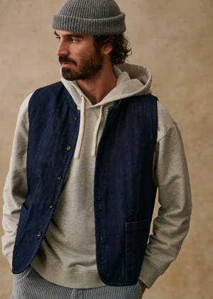 Sezane Gilet Ibrox- Denim | Jeans