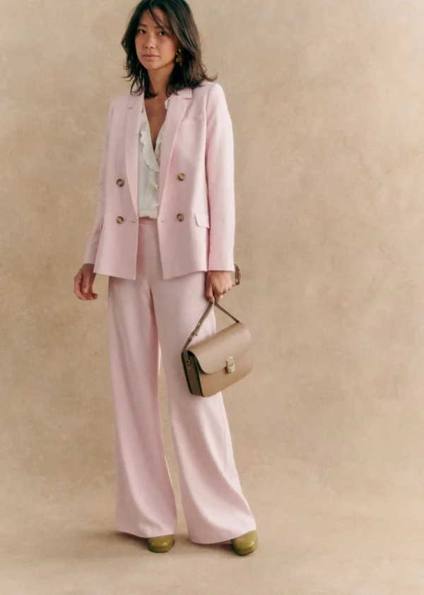 Sezane Pantalon Tyler- Fluide | Coloré