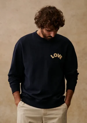 Sezane Sweatshirt Love- Sweatshirts