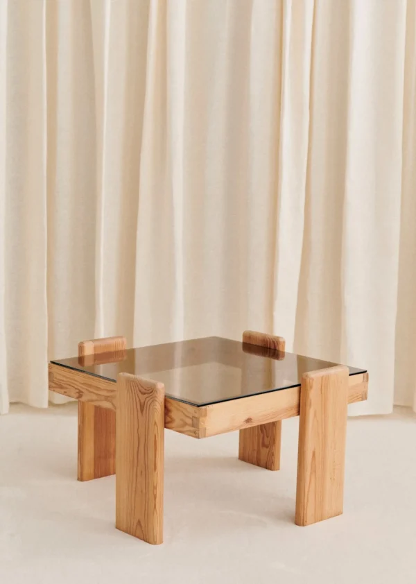 Sezane Table Basse Carrée Vintage- La Sélection Vintage