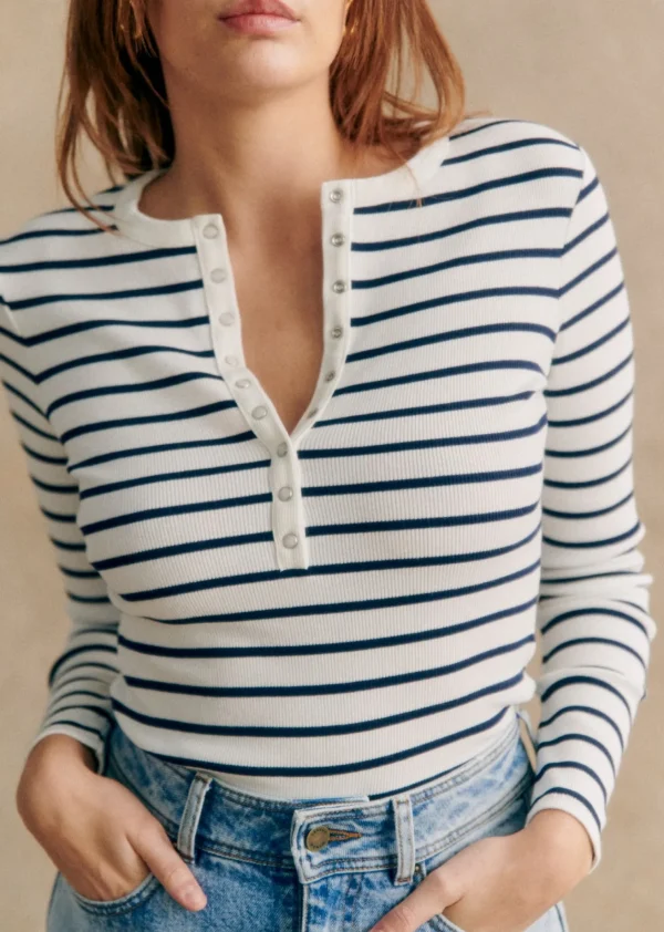 Sezane Top Reese- T-shirts