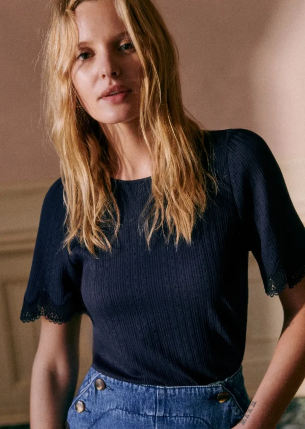 Sezane T-Shirt Cléa- T-shirts