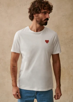 Sezane T-Shirt Coeur Chamade- T-shirts motif
