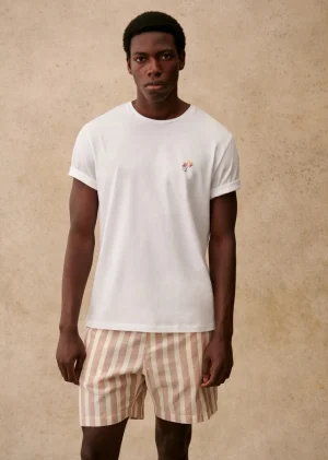 Sezane T-Shirt Fleur- T-shirts motif | T-shirts manches courtes