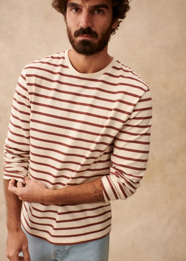 Sezane T-Shirt Geron- Marinières | T-shirt manches longues