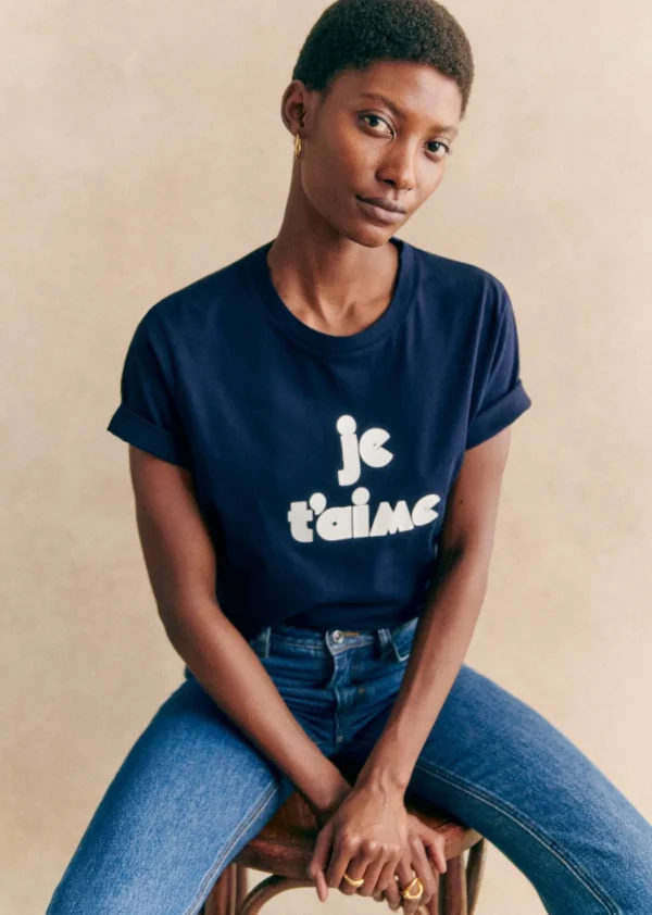 Sezane T-Shirt Je T'aime- T-shirts