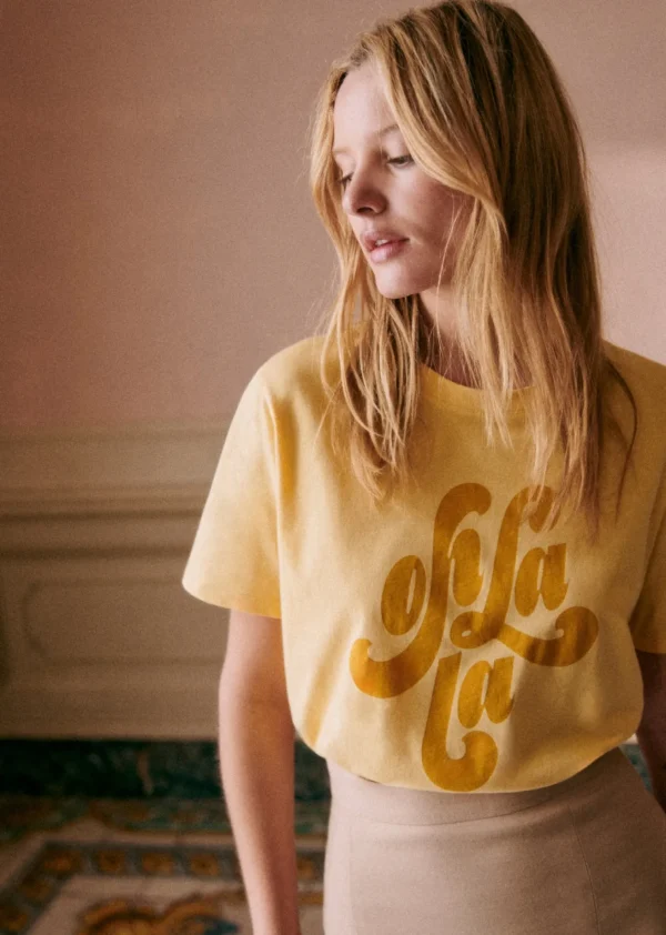 Sezane T-Shirt Oh La La- Le Bain | T-shirts