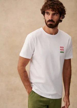 Sezane T-Shirt Pizza Pasta Amore- T-shirts motif