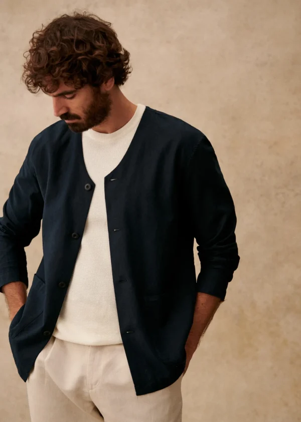 Sezane Veste Germain- Vestes coton lin